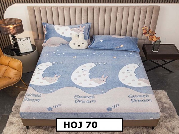 Husa de Pat + 2 Fete de Perne - Cocolino- Pat 2 Persoane - HOJ70