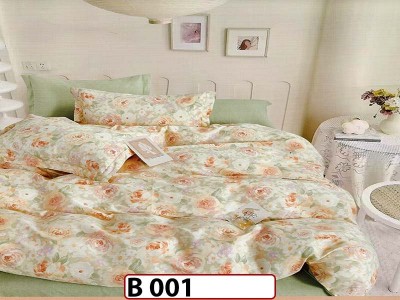 Lenjerie din bumbac 100% 4 piese CasaNewConcept - B 001