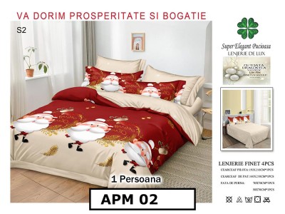 Lenjerie din finet 4 piese o persoana Cod - APM02