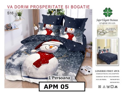 Lenjerie din finet 4 piese o persoana Cod - APM05