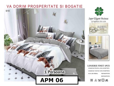 Lenjerie din finet 4 piese o persoana Cod - APM06