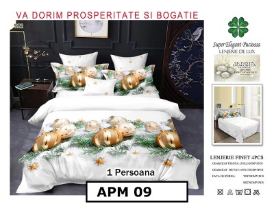 Lenjerie din finet 4 piese o persoana Cod - APM09