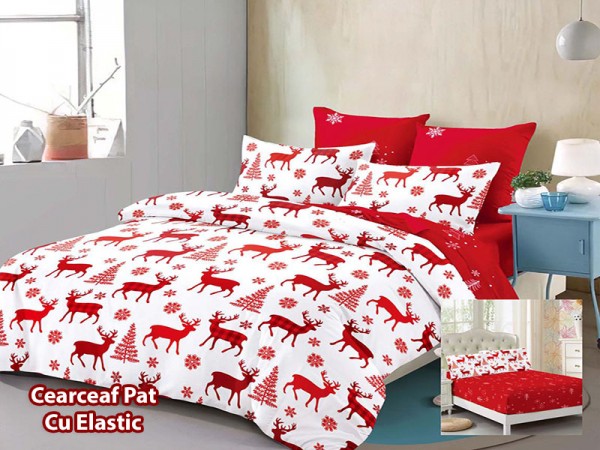 Lenjerie din finet 6 piese si cearceaf cu Elastic - PUG362 Lenjerie din finet 6 piese si cearceaf cu Elastic - PUG362