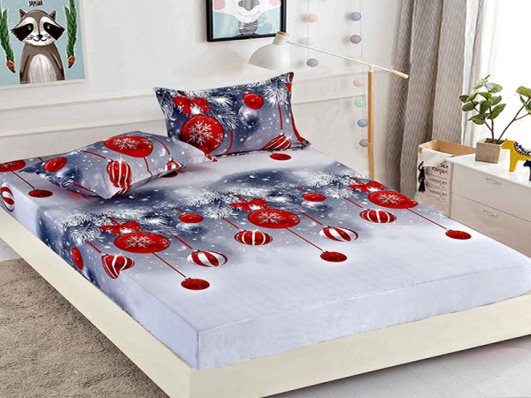 Husa de Pat din Finet + 2 Fete de Perne - Saltea 180x200 - Pat 2 Persoane - HFJ104 Husa de Pat din Finet + 2 Fete de Perne - Saltea 180x200 - Pat 2 Persoane - HFJ104