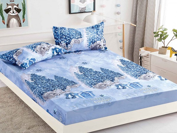 Husa de Pat din Finet + 2 Fete de Perne - Saltea 180x200 - Pat 2 Persoane - HFJ105 Husa de Pat din Finet + 2 Fete de Perne - Saltea 180x200 - Pat 2 Persoane - HFJ105