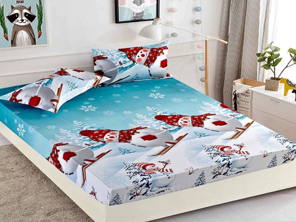 Husa de Pat din Finet + 2 Fete de Perne - Saltea 180x200 - Pat 2 Persoane - HFJ110 Husa de Pat din Finet + 2 Fete de Perne - Saltea 180x200 - Pat 2 Persoane - HFJ110