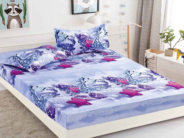 Husa de Pat din Finet + 2 Fete de Perne - Saltea 180x200 - Pat 2 Persoane - HFJ112 Husa de Pat din Finet + 2 Fete de Perne - Saltea 180x200 - Pat 2 Persoane - HFJ112