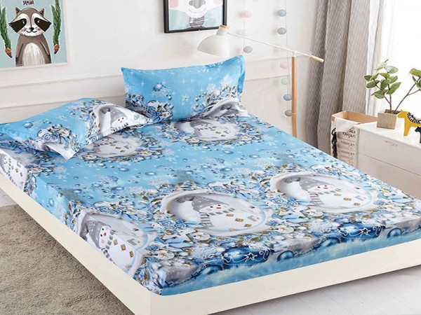 Husa de Pat din Finet + 2 Fete de Perne - Saltea 180x200 - Pat 2 Persoane - HFJ114 Husa de Pat din Finet + 2 Fete de Perne - Saltea 180x200 - Pat 2 Persoane - HFJ114