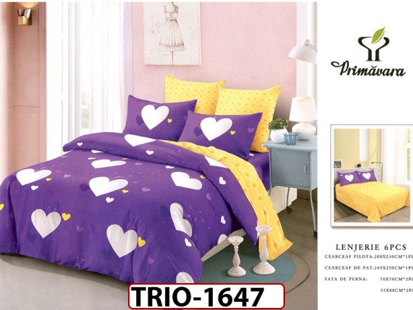 Lenjerie din finet 6 piese - TRIO1647 Lenjerie din finet 6 piese - TRIO1647