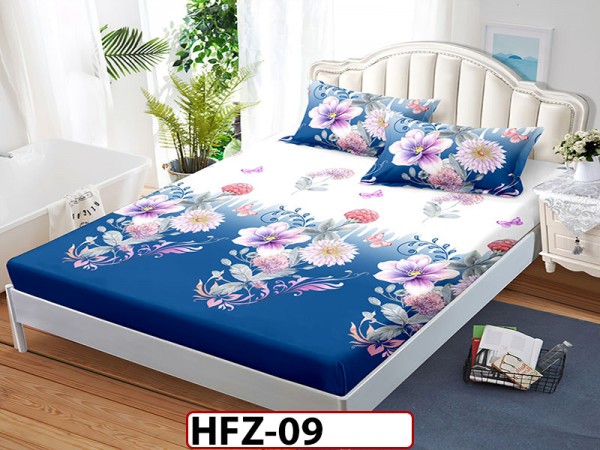 Husa de Pat din Finet + 2 Fete de Perne - Saltea 180x200 - Pat 2 Persoane - HFZ09 Husa de Pat din Finet + 2 Fete de Perne - Saltea 180x200 - Pat 2 Persoane - HFZ09