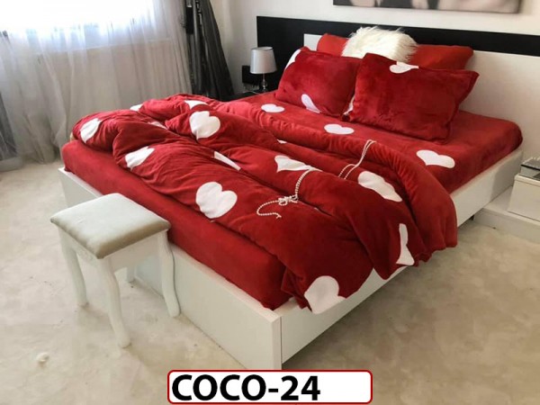 Lenjerie Cocolino Pufoasa -Pat De 2 Persoane - COCO24