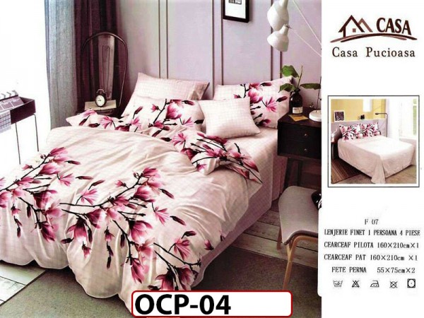 Lenjerie din finet 4 piese o persoana Cod - OCP04 Lenjerie din finet 4 piese o persoana Cod - OCP04