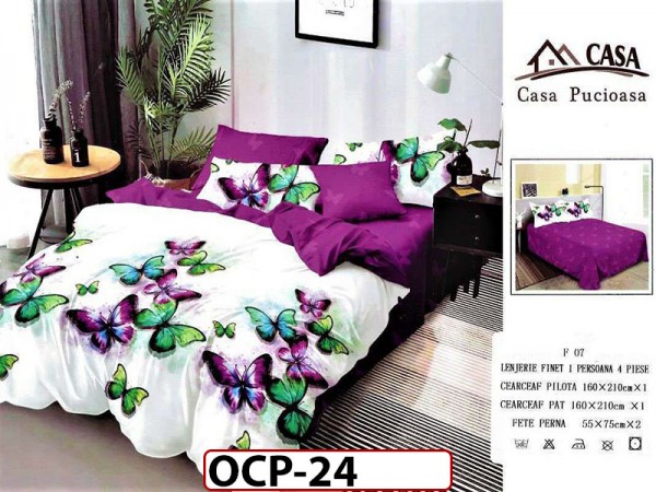 Lenjerie din finet 4 piese o persoana Cod - OCP24 Lenjerie din finet 4 piese o persoana Cod - OCP24