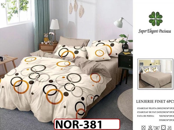Lenjerie din finet 6 piese - NOR381 Lenjerie din finet 6 piese - NOR381