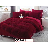 Lenjerie Cocolino Fluffy Pufoasa -Pat De 2 Persoane cu 6 piese - COF01