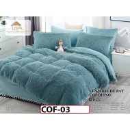 Lenjerie Cocolino Fluffy Pufoasa -Pat De 2 Persoane cu 6 piese - COF03