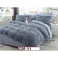 Lenjerie Cocolino Fluffy Pufoasa -Pat De 2 Persoane cu 6 piese - COF11