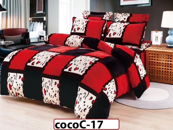 Lenjerie De Pat COCOLINO de 2 Persoane cu 6 piese - cocoC17 Lenjerie De Pat COCOLINO de 2 Persoane cu 6 piese - cocoC17