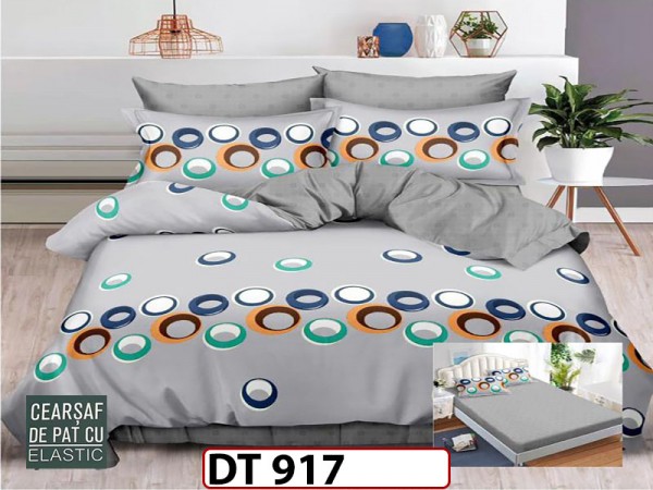 Lenjerie din finet 6 piese si cearceaf cu Elastic - DT917 Lenjerie din finet 6 piese si cearceaf cu Elastic - DT917