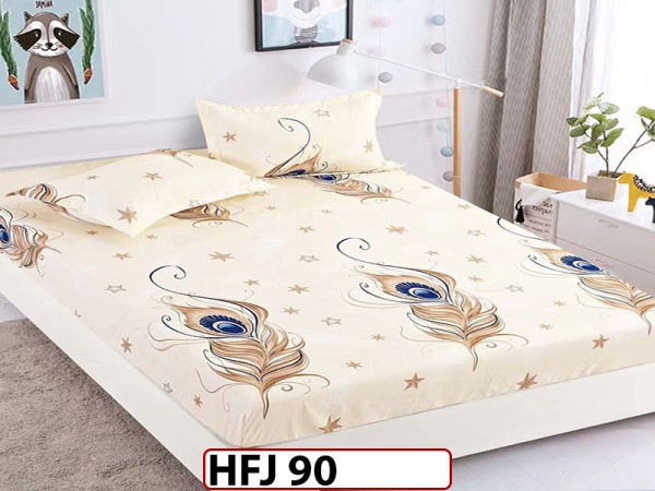 Husa de Pat din Finet + 2 Fete de Perne - Saltea 180x200 - Pat 2 Persoane - HFJ90 Husa de Pat din Finet + 2 Fete de Perne - Saltea 180x200 - Pat 2 Persoane - HFJ90