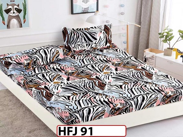 Husa de Pat din Finet + 2 Fete de Perne - Saltea 180x200 - Pat 2 Persoane - HFJ91 Husa de Pat din Finet + 2 Fete de Perne - Saltea 180x200 - Pat 2 Persoane - HFJ91