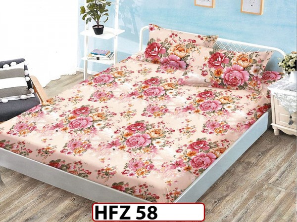 Husa de Pat din Finet + 2 Fete de Perne - Saltea 180x200 - Pat 2 Persoane - HFZ58 Husa de Pat din Finet + 2 Fete de Perne - Saltea 180x200 - Pat 2 Persoane - HFZ58