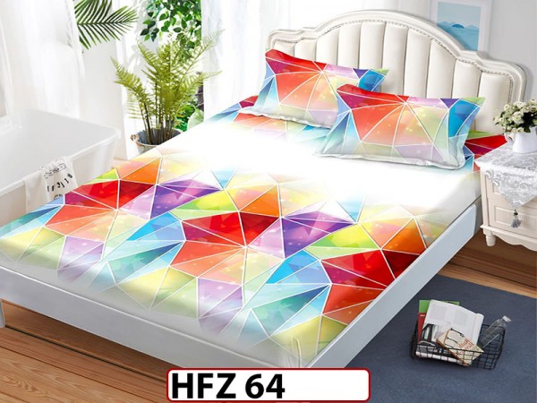 Husa de Pat din Finet + 2 Fete de Perne - Saltea 180x200 - Pat 2 Persoane - HFZ64 Husa de Pat din Finet + 2 Fete de Perne - Saltea 180x200 - Pat 2 Persoane - HFZ64