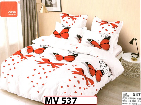 Lenjerie din bumbac Satinat 4 piese Casa New Concept - MV 537 Lenjerie din bumbac Satinat 4 piese Casa New Concept - MV 537