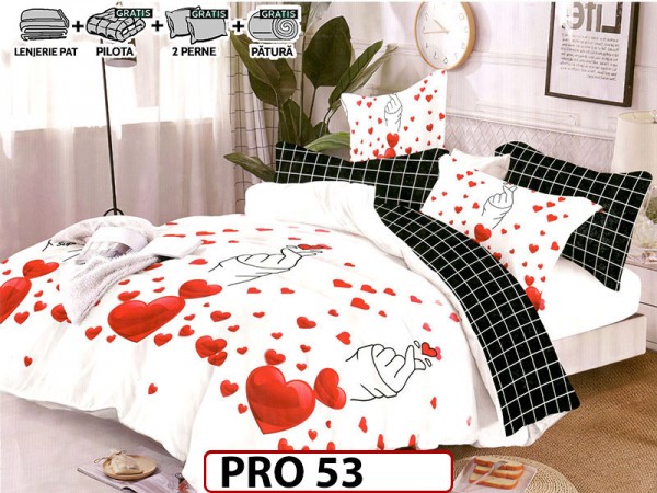 Pachet Promotional Lenjerie din finet 6 piese - PRO53 Pachet Promotional Lenjerie din finet 6 piese - PRO53