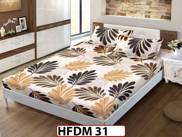 Husa de Pat din Finet + 2 Fete de Perne - Saltea 160x200 - Pat 2 Persoane - HFDM31 Husa de Pat din Finet + 2 Fete de Perne - Saltea 160x200 - Pat 2 Persoane - HFDM31