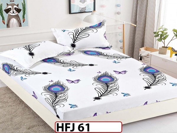Husa de Pat din Finet + 2 Fete de Perne - Saltea 180x200 - Pat 2 Persoane - HFJ61 Husa de Pat din Finet + 2 Fete de Perne - Saltea 180x200 - Pat 2 Persoane - HFJ61