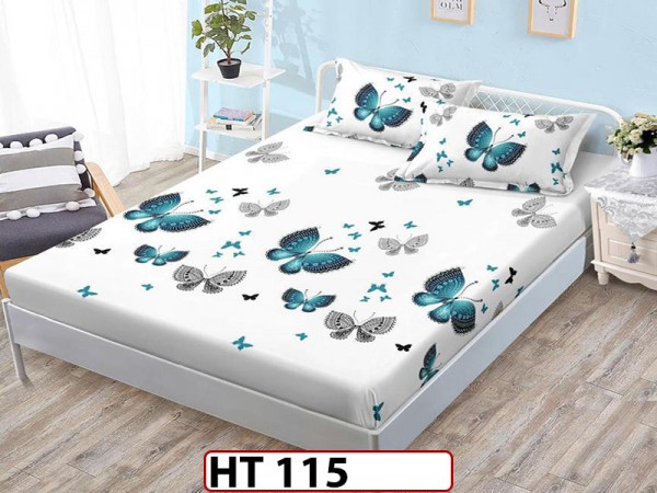 Husa de Pat + 2 Fete de Perne - Saltea 180x200 - Pat 2 Persoane - HT115 Husa de Pat + 2 Fete de Perne - Saltea 180x200 - Pat 2 Persoane - HT115