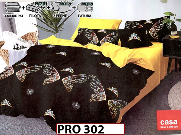 Pachet Promotional Lenjerie din finet 6 piese cearsaf cu ealstic - PRO302 Pachet Promotional Lenjerie din finet 6 piese cearsaf cu ealstic - PRO302