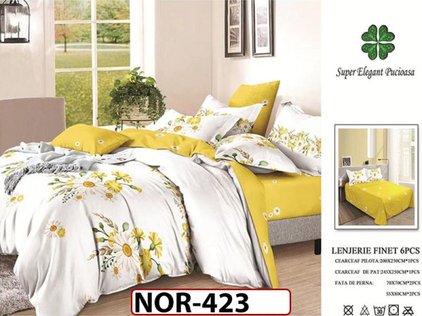 Lenjerie din finet 6 piese - NOR423 Lenjerie din finet 6 piese - NOR423