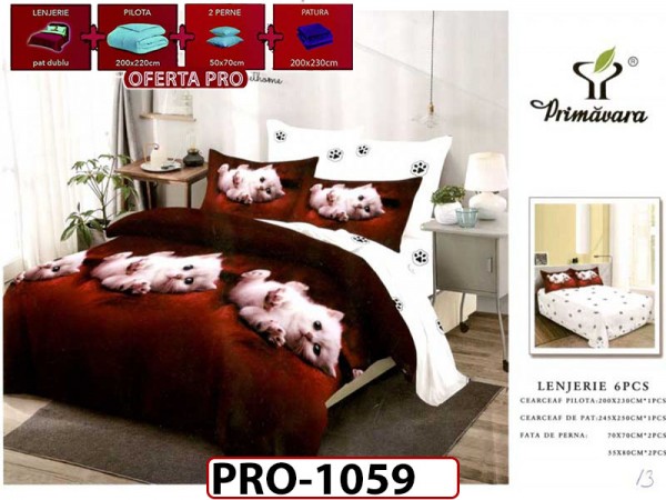 Lenjerie din finet 6 piese - PRO1059 Lenjerie din finet 6 piese - PRO1059