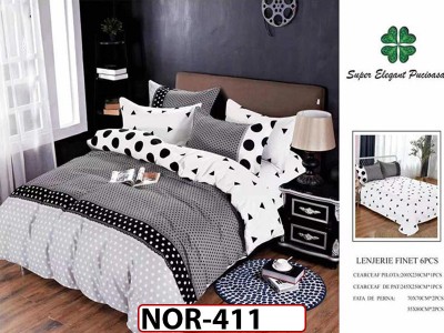 Lenjerie din finet  6 piese - NOR411 Lenjerie din finet  6 piese - NOR411