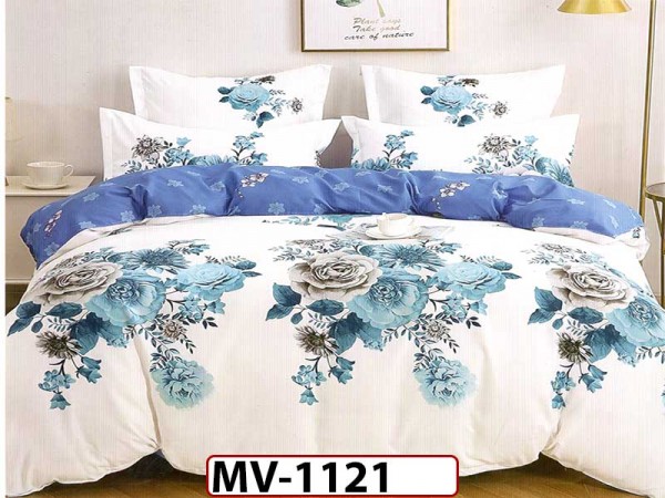Lenjerie din bumbac Satinat 4 piese Casa New Concept - MV1121 Lenjerie din bumbac Satinat 4 piese Casa New Concept - MV1121