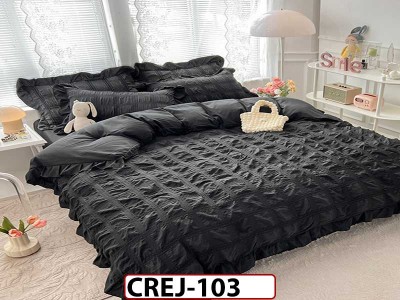 Lenjerie din Finet 6 piese Creponata - CREJ103 Lenjerie din Finet 6 piese Creponata - CREJ103