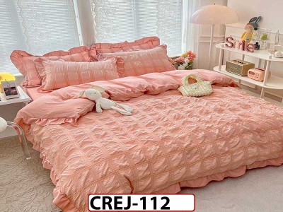 Lenjerie din Finet 6 piese Creponata - CREJ112 Lenjerie din Finet 6 piese Creponata - CREJ112
