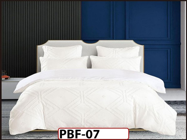 Lenjerie pat dublu din Bumbac Finetat cu Smocuri Brodate din 6 piese - PBF07 Lenjerie pat dublu din Bumbac Finetat cu Smocuri Brodate din 6 piese - PBF07