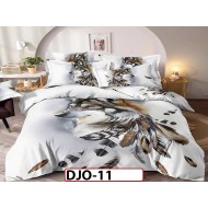 Lenjerie 3D din finet 4 piese 1 Persoana Cearceaf cu Elastec - DJO11