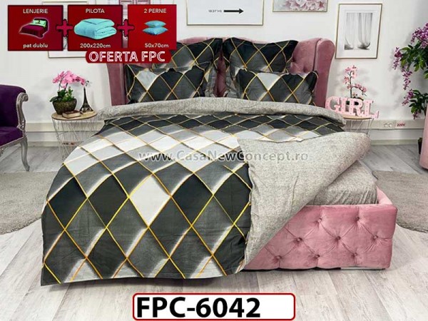 Lenjerie din finet 6 piese +Pilota - FPC6042 Lenjerie din finet 6 piese +Pilota - FPC6042