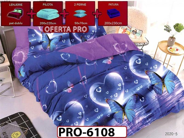 Lenjerie din finet 6 piese - PRO6108 Lenjerie din finet 6 piese - PRO6108