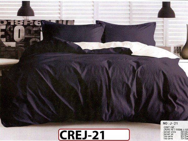 Lenjerie Creponata Policoton, 6 Piese - CREJ21 Lenjerie Creponata Policoton, 6 Piese - CREJ21