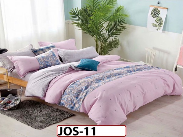 Lenjerie bumbac satinat 4 piese - JOS11 Lenjerie bumbac satinat 4 piese - JOS11