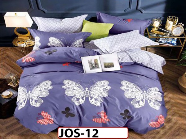 Lenjerie bumbac satinat 4 piese - JOS12 Lenjerie bumbac satinat 4 piese - JOS12