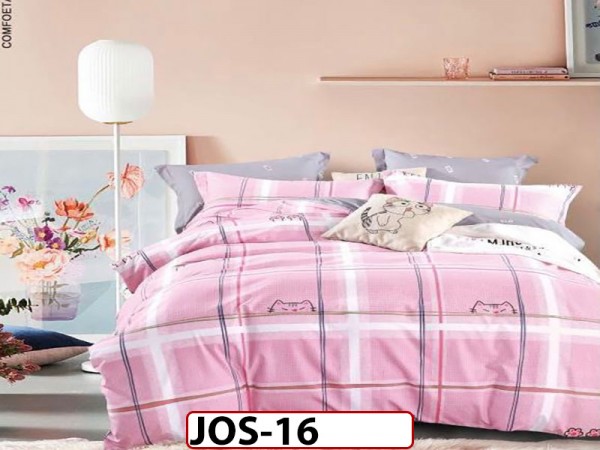 Lenjerie bumbac satinat 4 piese - JOS16 Lenjerie bumbac satinat 4 piese - JOS16