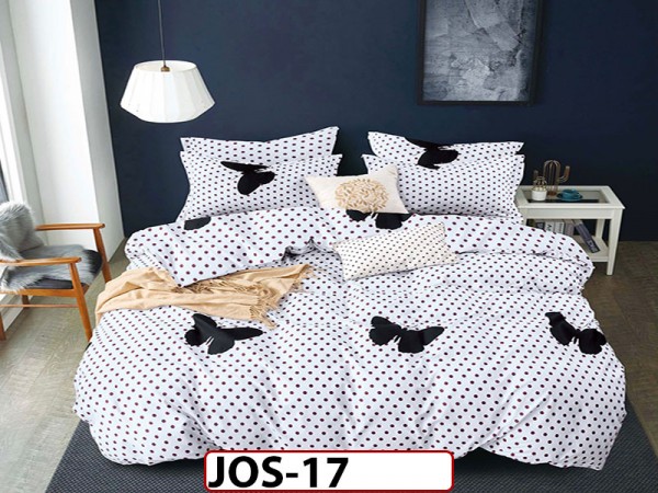 Lenjerie bumbac satinat 4 piese - JOS17 Lenjerie bumbac satinat 4 piese - JOS17