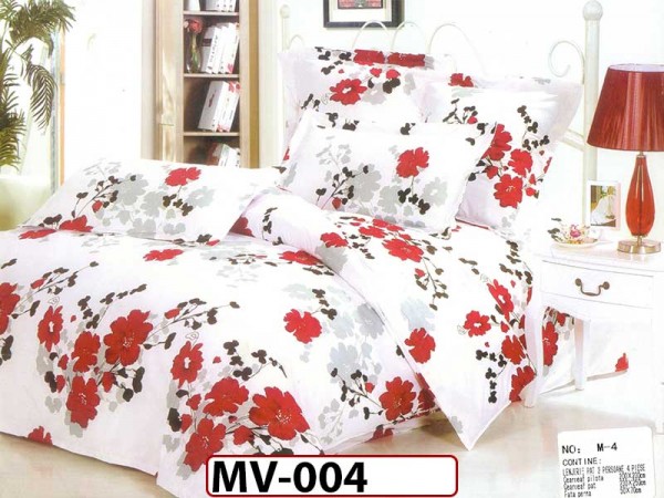 Lenjerie din bumbac Satinat 4 piese Casa New Concept - MV004 Lenjerie din bumbac Satinat 4 piese Casa New Concept - MV004
