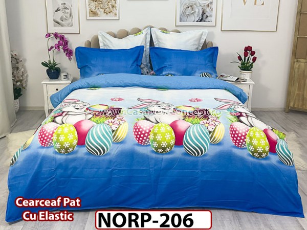 Lenjerie din finet 6 piese si cearceaf cu Elastic - NORP206 Lenjerie din finet 6 piese si cearceaf cu Elastic - NORP206